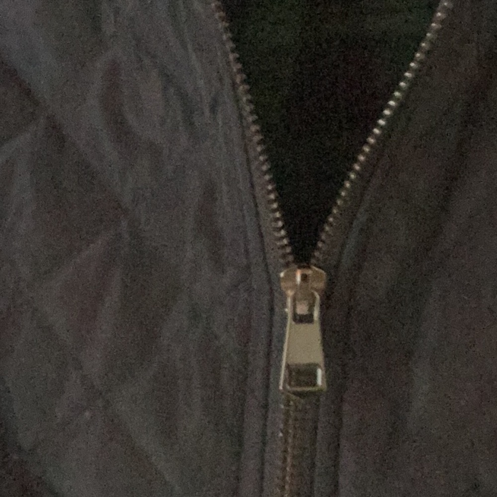 Navy Blue Quilted Vest - Picture 3 of 5